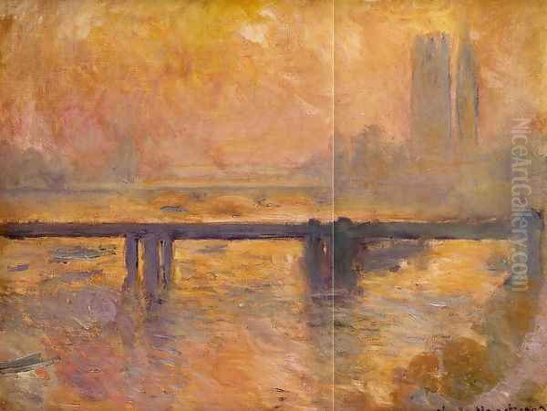 Charing Cross Bridge8 Oil Painting by Claude Oscar Monet