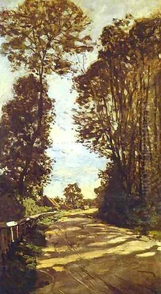 Road To The Saint Simeon Farm Oil Painting by Claude Oscar Monet