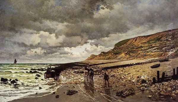 The Pointe De La Heve At Low Tide Oil Painting by Claude Oscar Monet