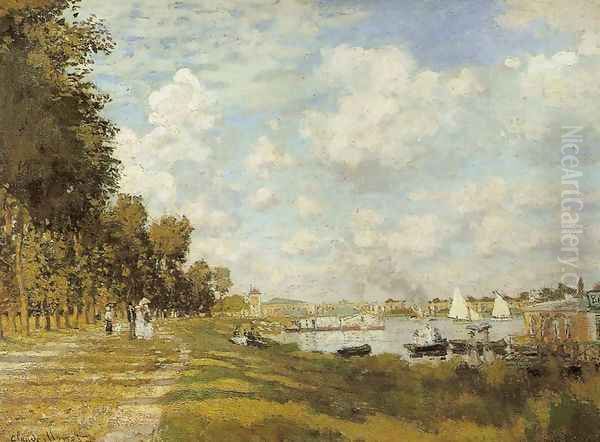 Argenteuil Basin Oil Painting by Claude Oscar Monet