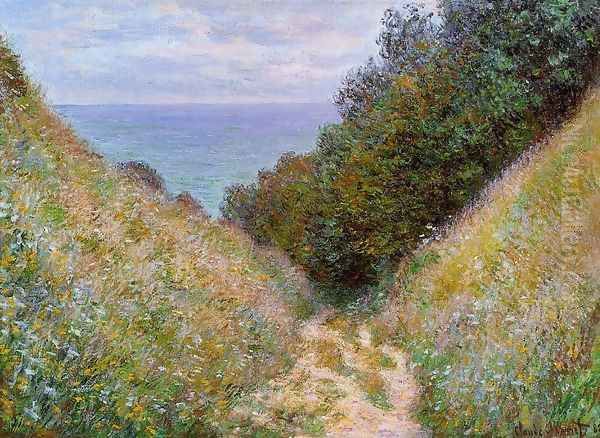 The Path At La Cavee Pourville Oil Painting by Claude Oscar Monet