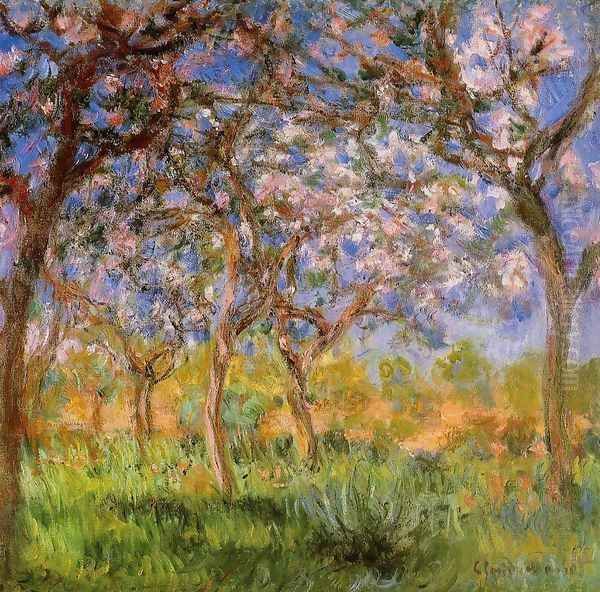 Giverny In Springtime Oil Painting by Claude Oscar Monet