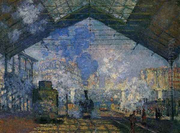 The Saint Lazare Station2 Oil Painting by Claude Oscar Monet