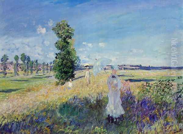 The Walk Argenteuil Oil Painting by Claude Oscar Monet