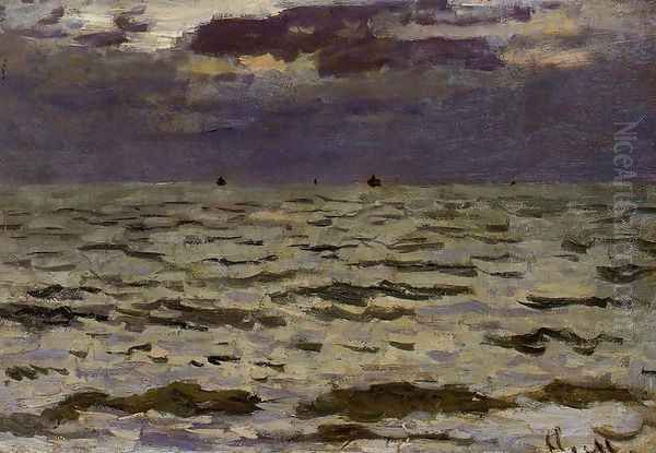 Seascape Oil Painting by Claude Oscar Monet