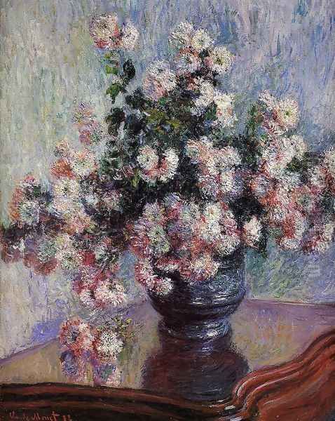 Chrysanthemums4 Oil Painting by Claude Oscar Monet