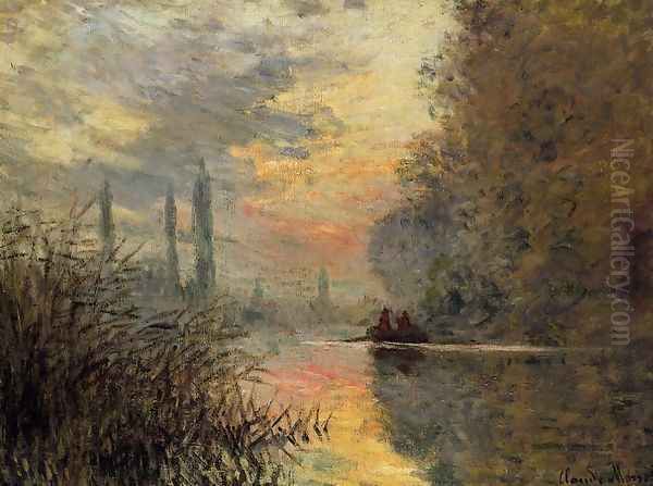 Evening At Argenteuil Oil Painting by Claude Oscar Monet