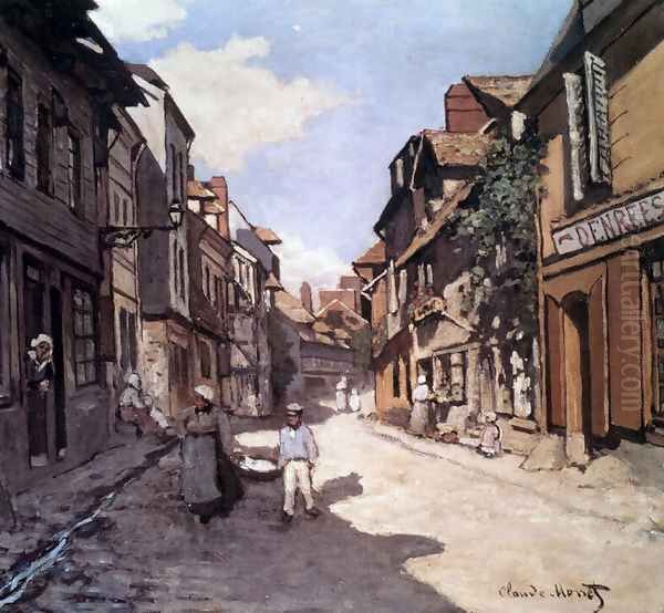 Rue De La Bavolle, Honfleur Oil Painting by Claude Oscar Monet