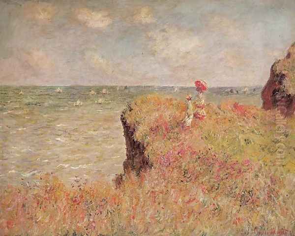 Cliff Walk Oil Painting by Claude Oscar Monet