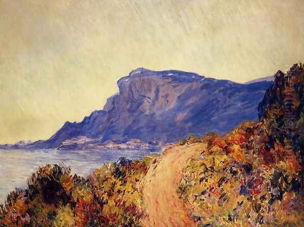 Coastal Road At Cap Martin Near Menton Oil Painting by Claude Oscar Monet