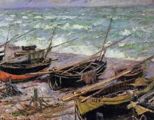 Fishing Boats Oil Painting by Claude Oscar Monet