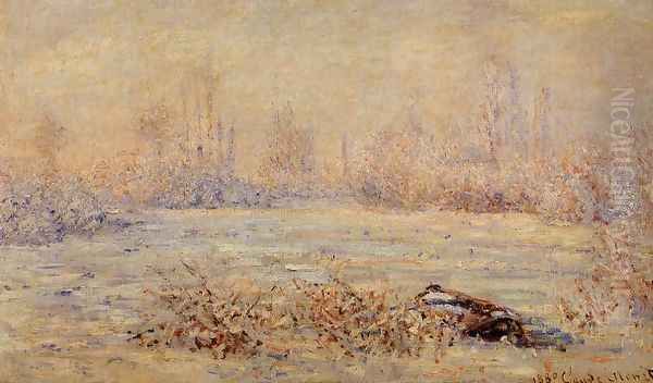 Frost2 Oil Painting by Claude Oscar Monet