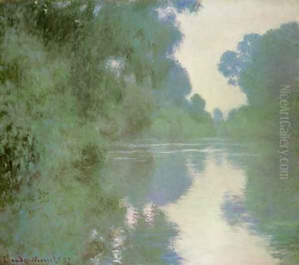 Branch of the Seine near Giverny Oil Painting by Claude Oscar Monet