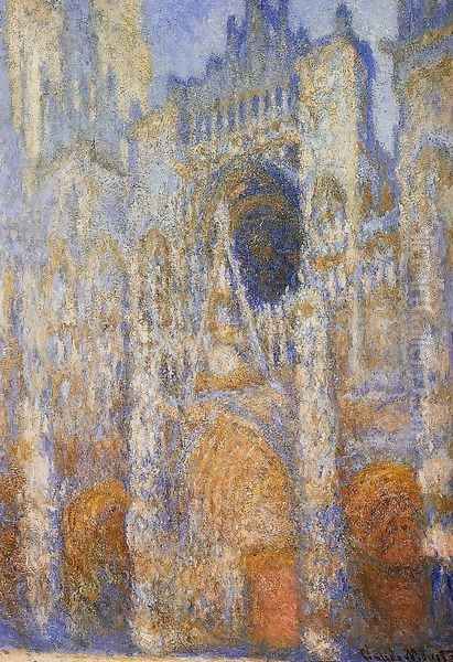 The Portal Of Rouen Cathedral At Midday Oil Painting by Claude Oscar Monet