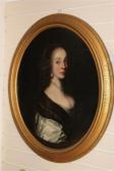 Portrait Of A Lady Oil Painting by Anthony Vandyke Copley Fielding