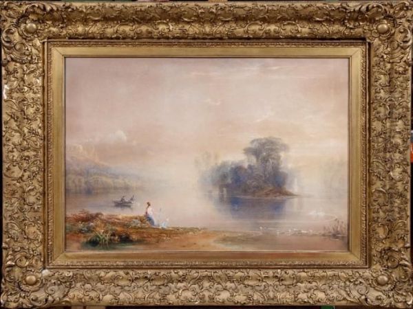 The Fairy Isle Oil Painting by Anthony Vandyke Copley Fielding