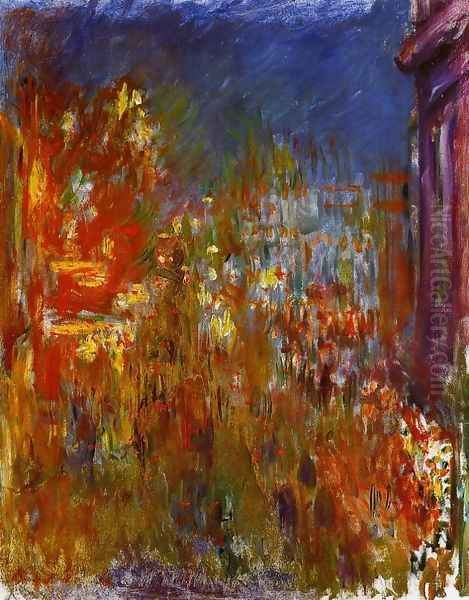 Leicester Square At Night Oil Painting by Claude Oscar Monet