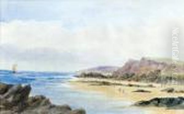 Morecombebay Oil Painting by Anthony Vandyke Copley Fielding