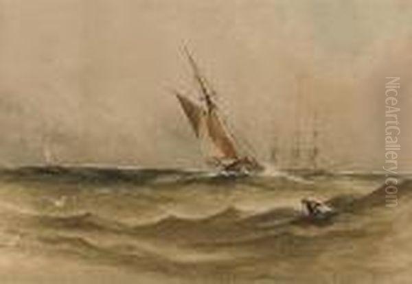 The Approaching Squall Oil Painting by Anthony Vandyke Copley Fielding