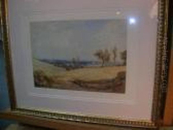 A View Of The Sussex Downs Oil Painting by Anthony Vandyke Copley Fielding