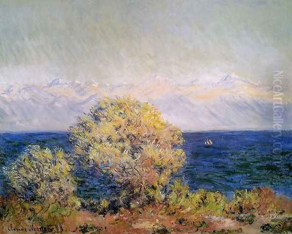 At Cap D Antibes2 Oil Painting by Claude Oscar Monet