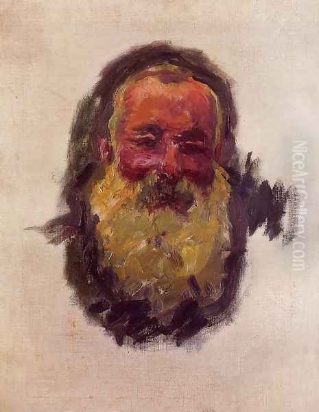 Self Portrait Oil Painting by Claude Oscar Monet