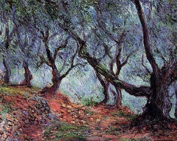 Grove Of Olive Trees In Bordighera Oil Painting by Claude Oscar Monet