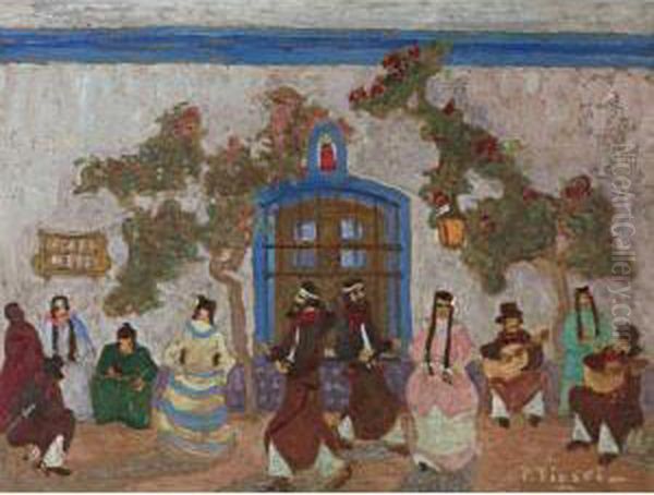 Baile Criollo Oil Painting by Pedro Figari