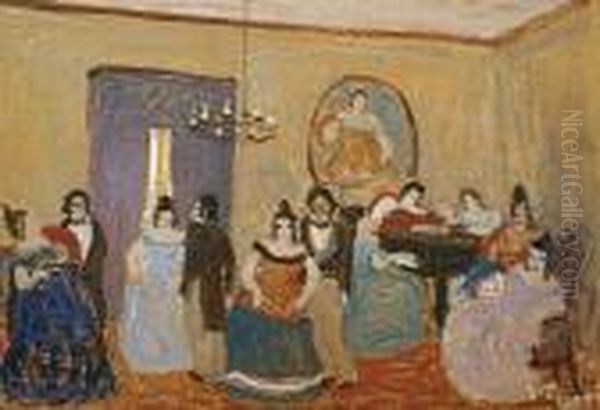 Baile Criollo Oil Painting by Pedro Figari