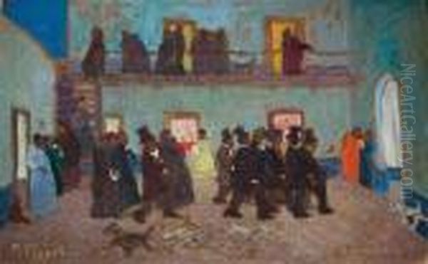 La Irreverencia Oil Painting by Pedro Figari