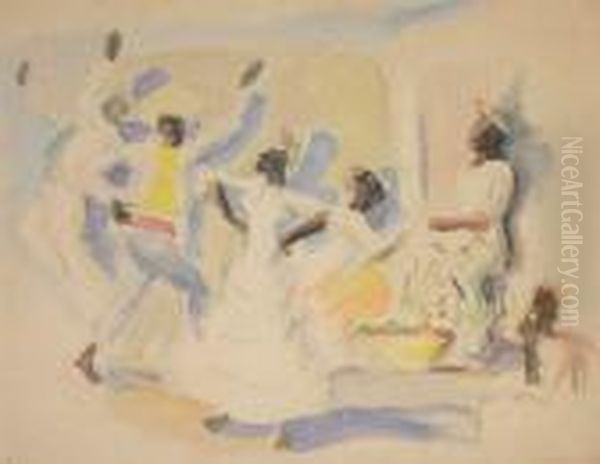 Danseurs Sud-americains Oil Painting by Pedro Figari