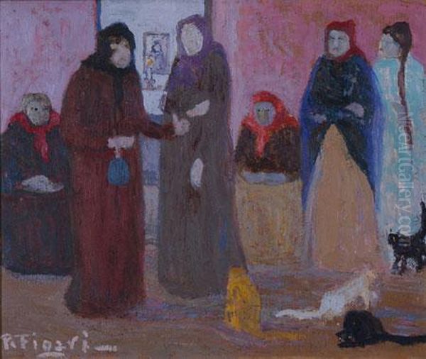 Caso Desesperado Oil Painting by Pedro Figari