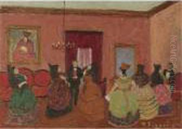 Un Pedido A Rosas Oil Painting by Pedro Figari