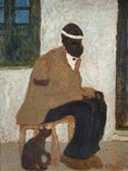 Espera Oil Painting by Pedro Figari