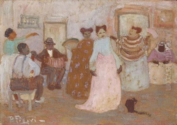 Negros Y Mulatas Oil Painting by Pedro Figari