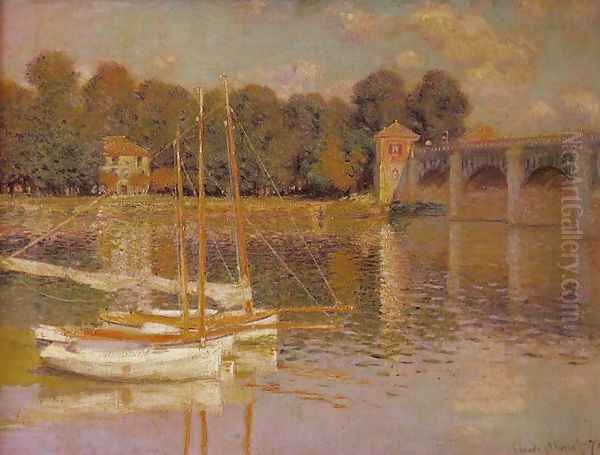 Bridge at Argenteuil Oil Painting by Claude Oscar Monet