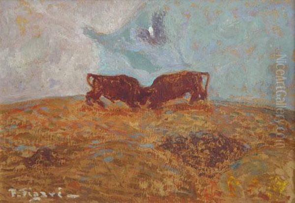 Emulos Oil Painting by Pedro Figari