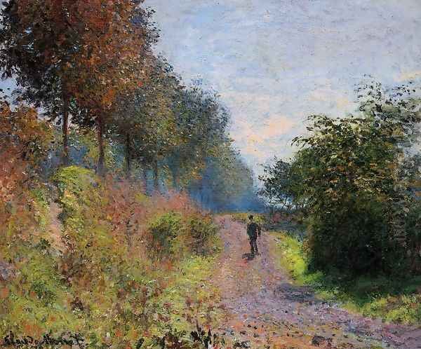 The Sheltered Path Oil Painting by Claude Oscar Monet