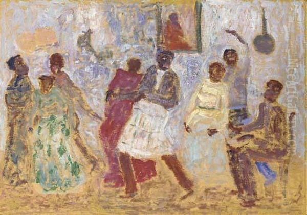 Candombe Oil Painting by Pedro Figari