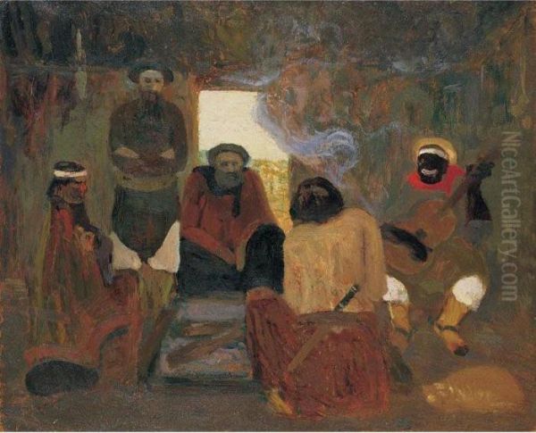 Un Cuento Oil Painting by Pedro Figari