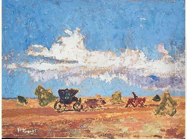 Promenade En Caleche Oil Painting by Pedro Figari