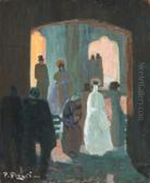 La Amita Oil Painting by Pedro Figari