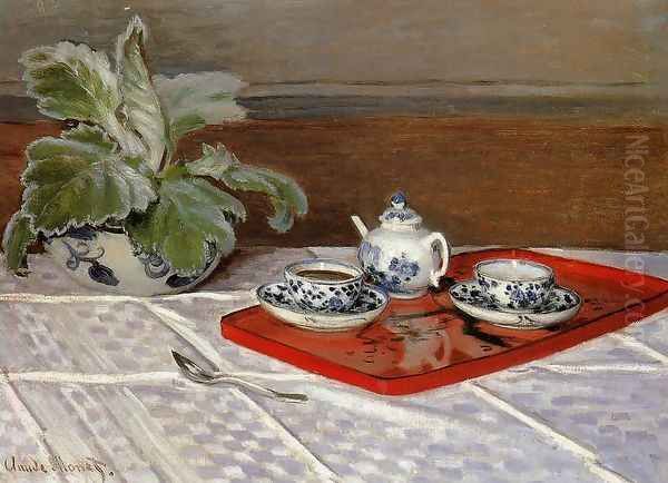 The Tea Set Oil Painting by Claude Oscar Monet