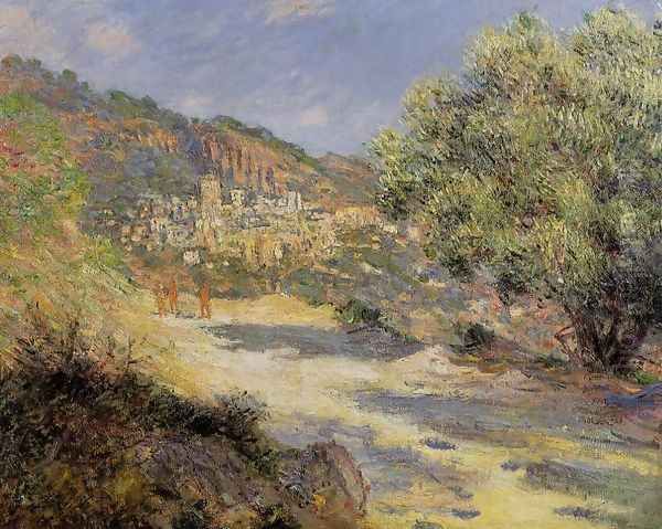 The Road To Monte Carlo Oil Painting by Claude Oscar Monet