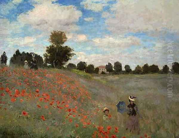 Field of Poppies Oil Painting by Claude Oscar Monet