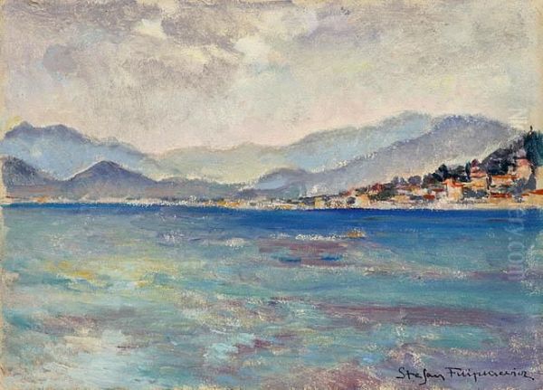 Cannes Oil Painting by Stefan Filipkiewicz