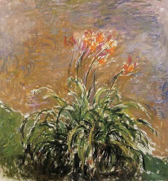 Hamerocallis Oil Painting by Claude Oscar Monet