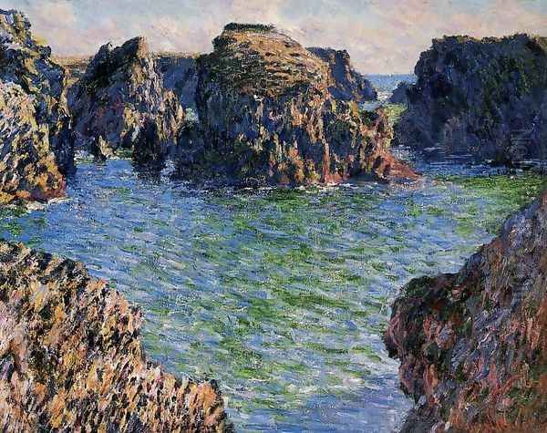 Coming Into Port Goulphar Belle Ile Oil Painting by Claude Oscar Monet