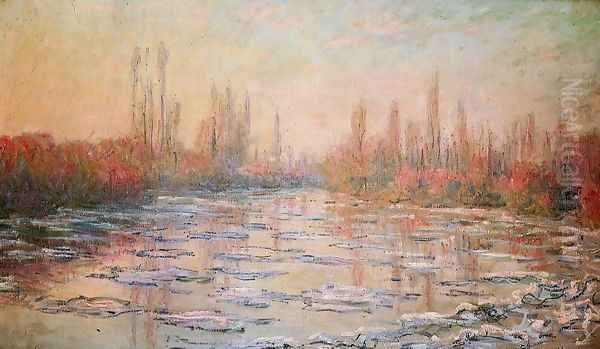 Floating Ice2 Oil Painting by Claude Oscar Monet