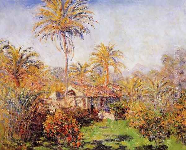 Small Country Farm In Bordighera Oil Painting by Claude Oscar Monet